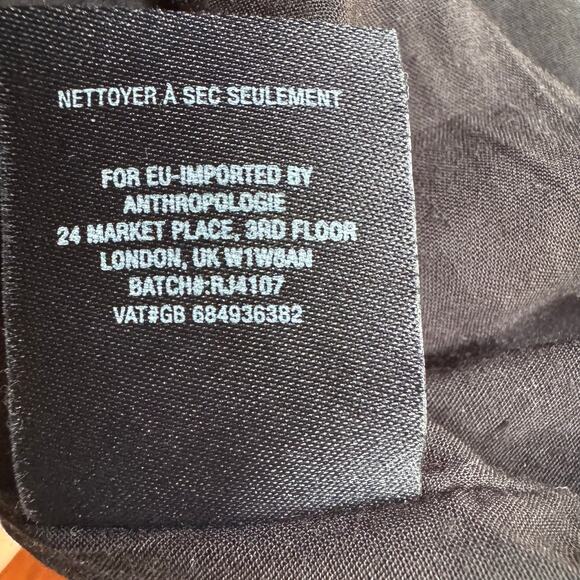 Anthropologie Ett:Twa Velvet Burnout Floral Jumpsuit Wide Leg Dark Romantic M - Picture 10 of 10